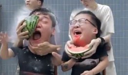 吃瓜比赛帅哥,吃瓜比赛中的帅气对决